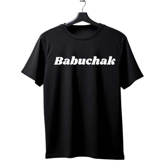 Unisex Premium Cotton “Babuchak” Meme T-Shirt – Trendy Black Tee